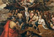 Frans Floris de Vriendt The Sacrifice of Jesus Christ oil on canvas